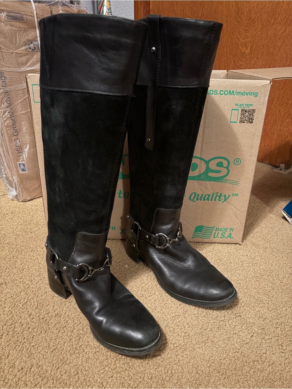 Etienne Aigner riding boots black size 7